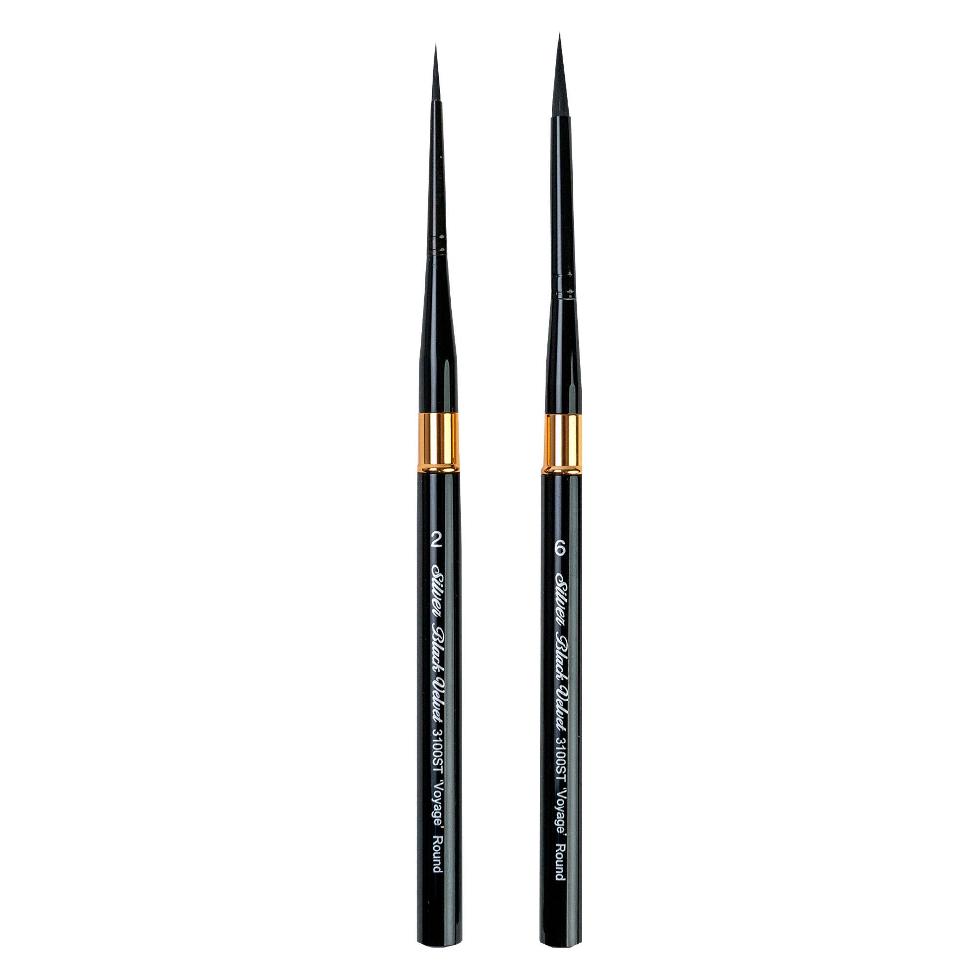 Silver Brush Limited Black Velvet® Small Travel Brushes Set